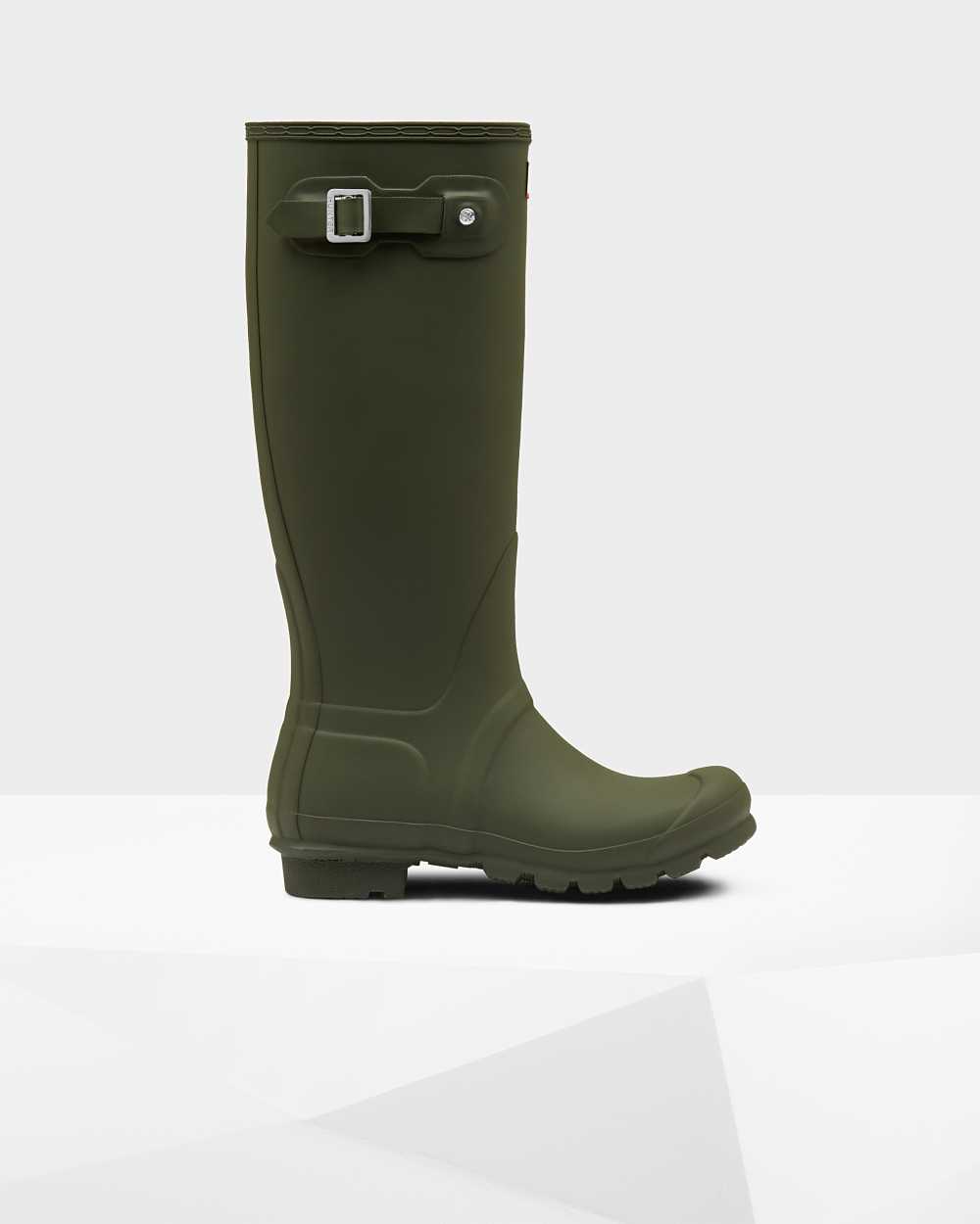 Hunter Women's Original Tall Wellington Boots Green,DVPC61472